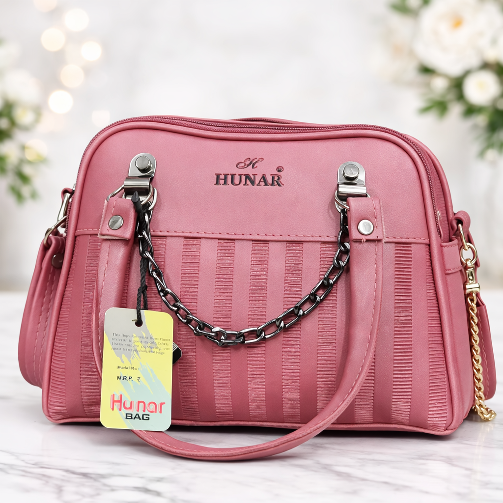 Hunar Heand Bag Pink